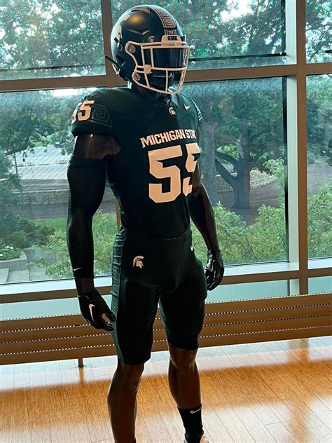 Michigan State football unveils new uniforms, including all-black ...