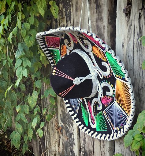 Vintage 23 authentic Mexican sombrero hat Berli brand black velvet with ...