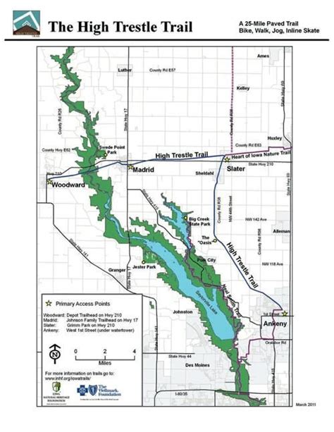 Map of the 25-mile High Trestle Trail in the Des Moines area. On my to-do list for this summer ...