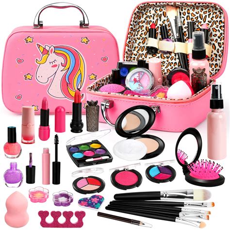 Kids Makeup Kit For Girls, Real Makeup Kit For Kids, Washable Makeup ...