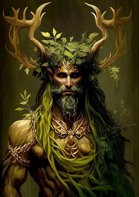 Cernunnos Celtic God of Nature Digital Art the Horned God Digital Image ...