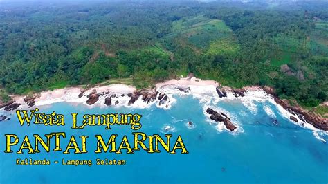 PANTAI MARINA LAMPUNG SELATAN - WISATA LAMPUNG - YouTube