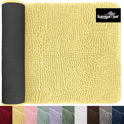 KANGAROO Luxury Chenille Bath Rug, 36x24, Extra Soft and Absorbent ...