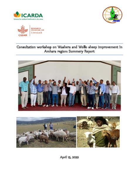 Consultation workshop on Washera and Wollo sheep improvement In Amhara region: Summary Report ...