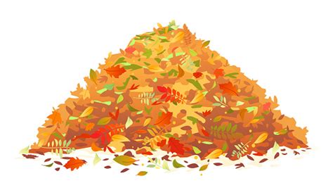 Pile Of Fallen Leaves Stock Illustration - Download Image Now - iStock