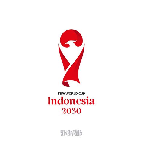 Indonesia 2030 football world cup logo design. Very clean soccer logo ...