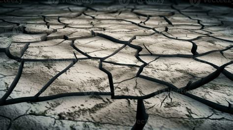 Cracked broken ground earthquake split background design AI Generated ...