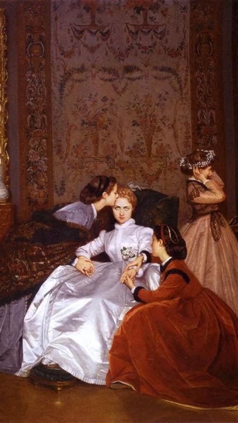 The Hesitant Fiancée -Auguste Toulmouche | Historical art, Renaissance art paintings, Classic ...