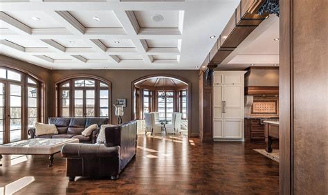 Coffered Ceiling Ideas | High End Designs And Ideas | Coffered ceiling family room, Coffered ...