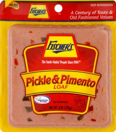 Fischer's Pickle & Pimento Loaf, 6 oz - Ralphs