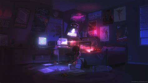 90’s Retro Room Pixel Live Wallpaper - MoeWalls