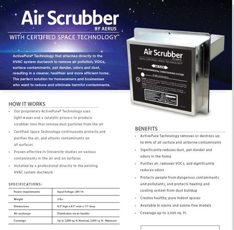 Benefits of An Air Scrubber System - Performance Heating And Cooling