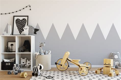 Kids Wallpaper Nursery Mountains - Moonwallstickers.com