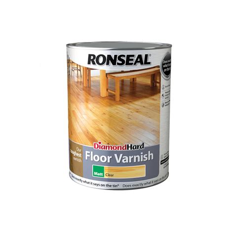 Ronseal Diamond Hard Floor Varnish - Clear Matt 5L - ERoofing