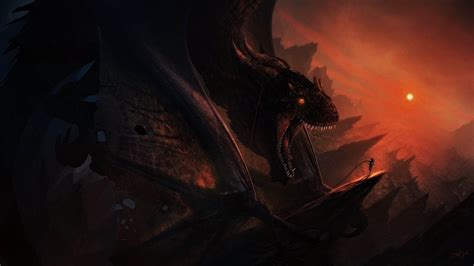 Online crop | black dragon artwork, artwork, dragon, dark fantasy ...