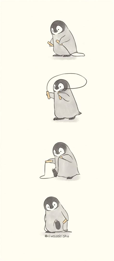 30 Comics Featuring An Adorable Little Penguin By Self-Taught Artist ...