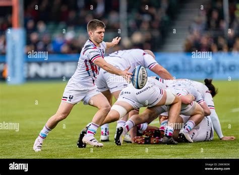 LONDON, UNITED KINGDOM. 28th, Jan 2023. Harry Randall of Bristol Bears ...