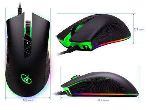 Rosewill NEON M60 RGB Gaming Mouse, 12000 dpi, Ergonomic Optical Wired Gaming Mo 840951126745 | eBay