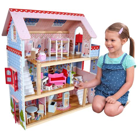 KidKraft Chelsea Cottage Wooden Dollhouse for 5-Inch Dolls - Walmart.com