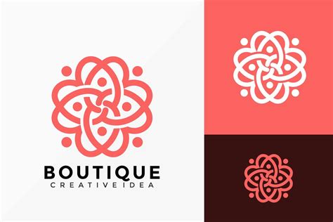 Flower Boutique Logo Vector Design. Abstract emblem, designs concept ...