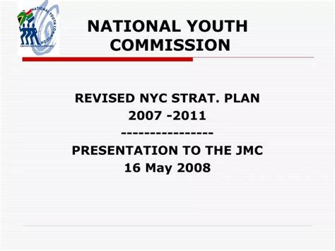 PPT - NATIONAL YOUTH COMMISSION PowerPoint Presentation, free download ...