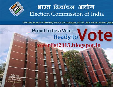 ELECTION COMMISSION OF INDIA,WEBSITE OF ELECTION COMMISSION OF INDIA ...