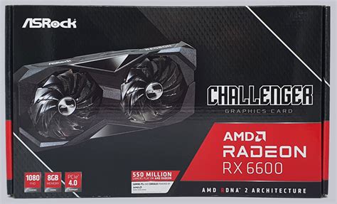 ASRock Radeon RX 6600 Challenger D 8GB-