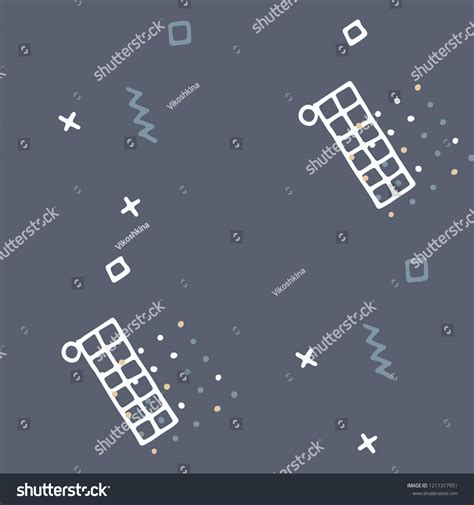 Vintage Memphis Pattern Seamless Background Wallpaper Stock Vector ...