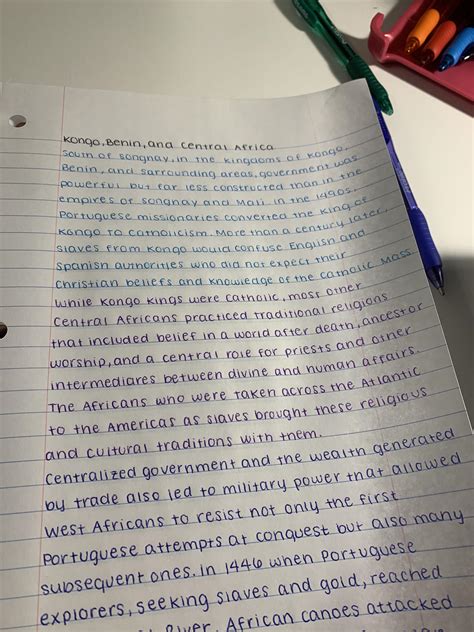 my AP US History notes : r/Handwriting