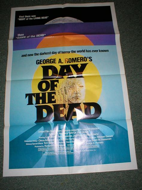 1985 Original Movie Poster~DAY OF THE DEAD~Near Mint Condition~Scary! | #2070893634