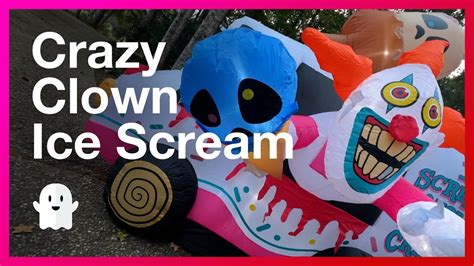 I Scream Ice Cream Truck / Crazy Clown 🤡 Inflatable Halloween 🎃 Decoration - Unboxing and Review ...