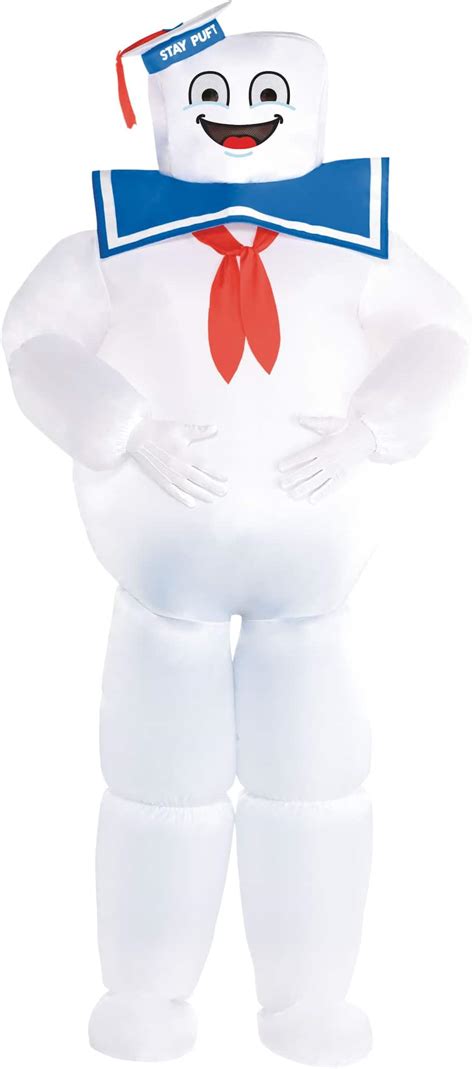 Men's Ghostbusters Stay Puft Marshmallow White Inflatable Halloween ...