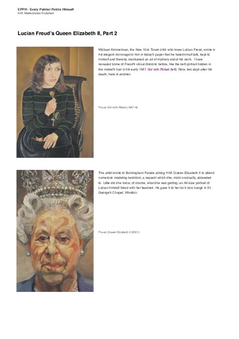 (PDF) Lucian Freud's Portrait of Queen Elizabeth II (2001) Part 2 | Simon Abrahams - Academia.edu