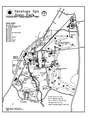 Saratoga Spa State Park Map 2020-2024 - Fill and Sign Printable ...