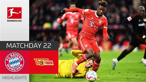 FC Bayern München - Union Berlin 3-0 | Highlights | Matchday 22 – Bundesliga 2022/23 - YouTube