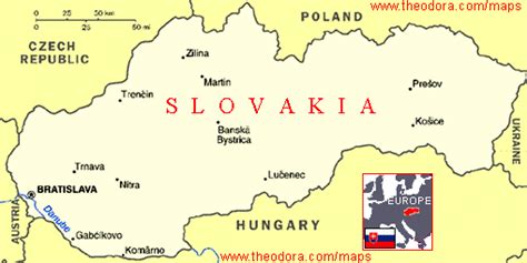 Physical Map Of Slovakia