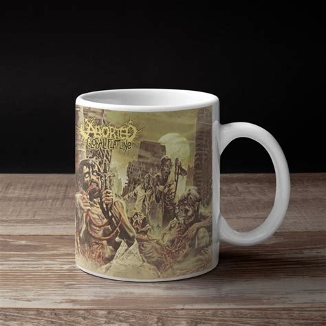 Aborted Band Coffee Mug, Aborted Global Flatline Artwork Mug – Metal Merch T-Shirts | Metal ...