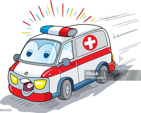 Car Ambulance Mascot Stock Illustration - Download Image Now ...