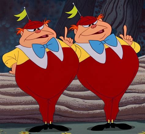 Tweedle Dee and Tweedle Dum are characters from Disney's 1951 animated feature film Alice in ...