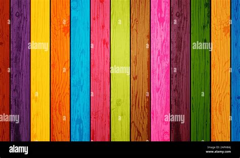 Colored wood planks background. Vector illustration Stock Vector Image & Art - Alamy