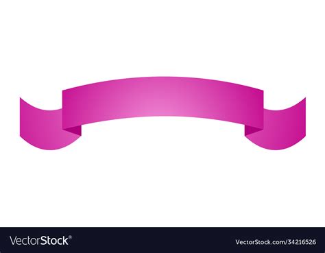 Pink ribbon Royalty Free Vector Image - VectorStock