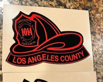 Los Angeles Fire Department Lacofd Helmet Decals Stickers Window ...