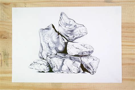 Rock Drawing - How to Draw Realistic Rocks! - Art in Context