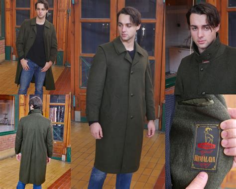 Loden Wool Coat Olive Green Overcoat 1990s Vintage Autumn - Etsy