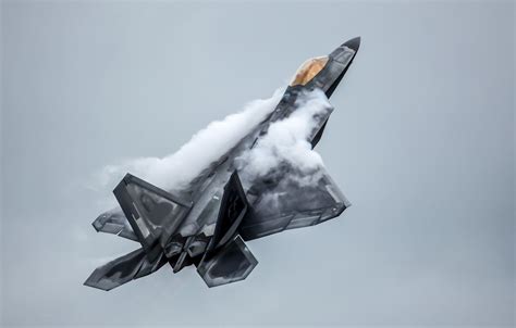 Wallpaper flight, fighter, F-22, Raptor images for desktop, section авиация - download