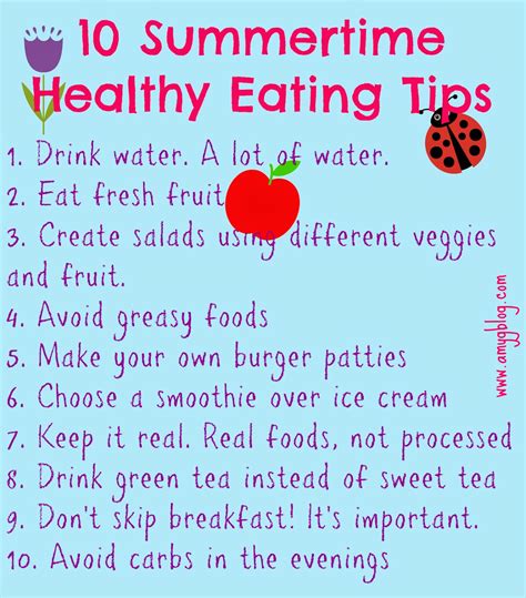 7 Easy Tips for a Healthy Summer - Healthy FooD | Nutrition Blog