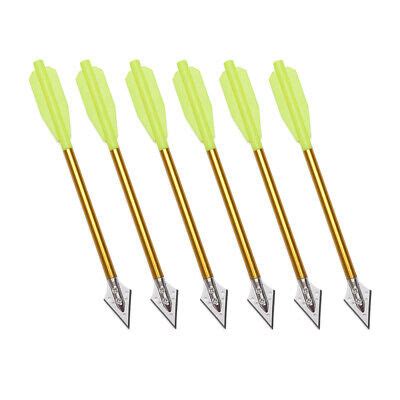 6pcs Crossbow Bolts 6.5" Aluminium Arrows Broadhead Hunting Mini Archery Pistol | eBay