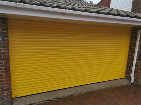 SeceuroGlide Roller Door Finished in a Special RAL Colour in Croydon - Doormatic Garage Doors