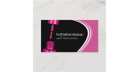 Nail Technician Business Cards | Zazzle