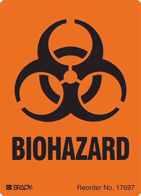 Biohazard Waste Labels, Black On Orange: Amazon.com: Industrial ...